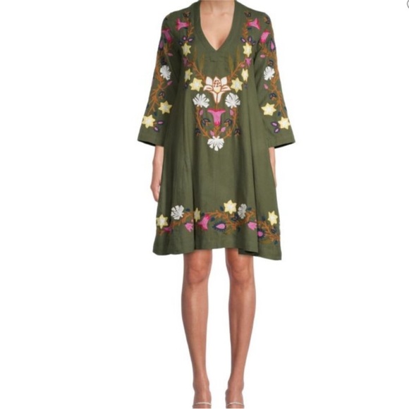 Roller Rabbit Mara Embroidered Tunic Dress - Picture 1 of 8